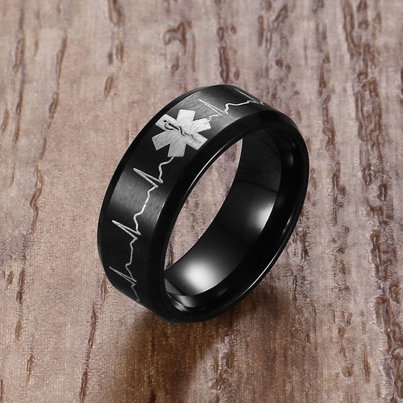 טבעת נישואין שחורה