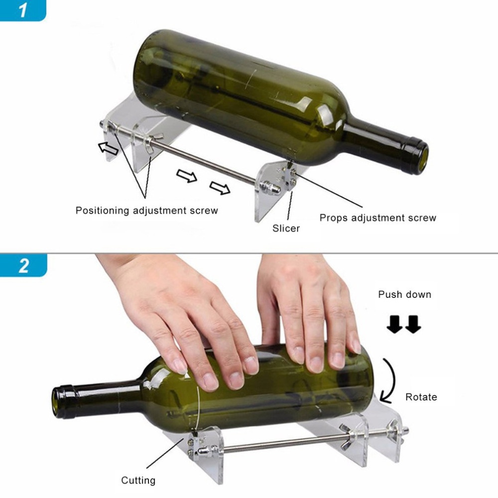 מכשיר לחיתוך בקבוקי זכוכית בצורה מדויקת ובקלות